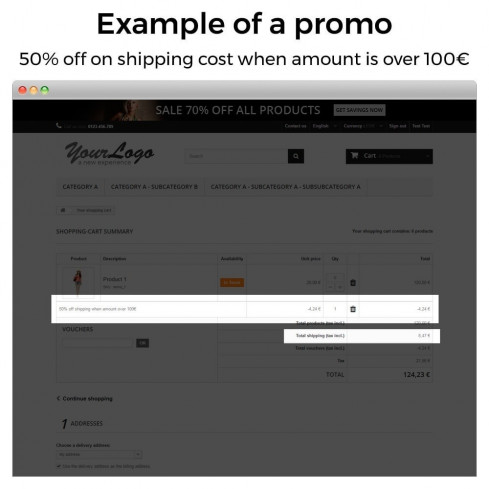 Module Promotions et réductions (3x2, rabais, offres, packs) pour PrestaShop
