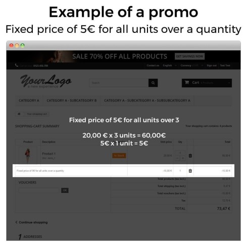 Módulo Promociones y descuentos (3x2, rebajas, ofertas, packs) para PrestaShop