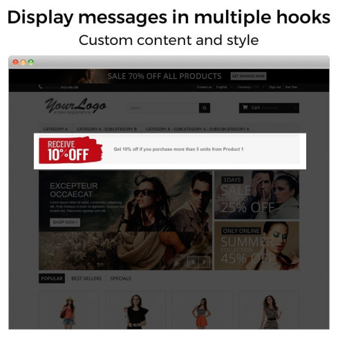 Module Promotions et réductions (3x2, rabais, offres, packs) pour PrestaShop