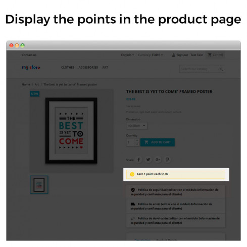 Módulo Programa Puntos de Fidelidad: Recompensas, Cupones y Bonos por Hitos para PrestaShop