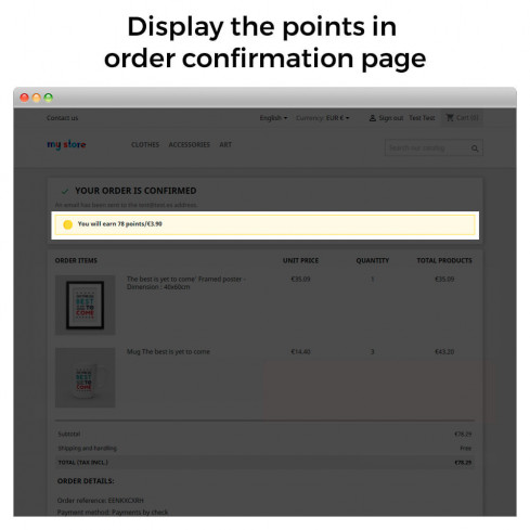 Modulo Programma Punti Fedeltà: Premi, Buoni Sconto & Bonus Traguardi per PrestaShop