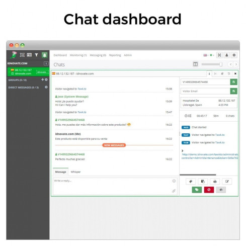 Módulo Tawk.to - El Mejor Chat Gratuito - Multilenguaje para PrestaShop