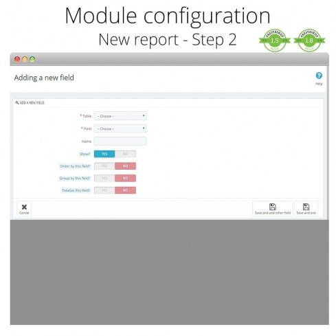 Advanced reports module for PrestaShop