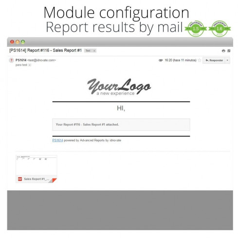 Advanced reports module for PrestaShop