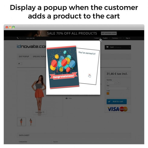 Módulo Popup - Avisos - Formulario de suscripción (newsletter) para PrestaShop