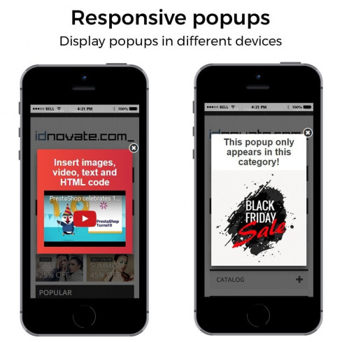 Module Popup (à l'entrée, sortie - exit popup) et Newsletter pour PrestaShop