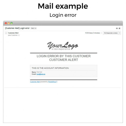 Module Get email when customer register or login pour PrestaShop