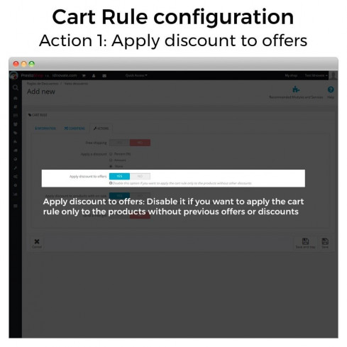 Module Conditional Cart Rules (without offers, on sale...) pour PrestaShop