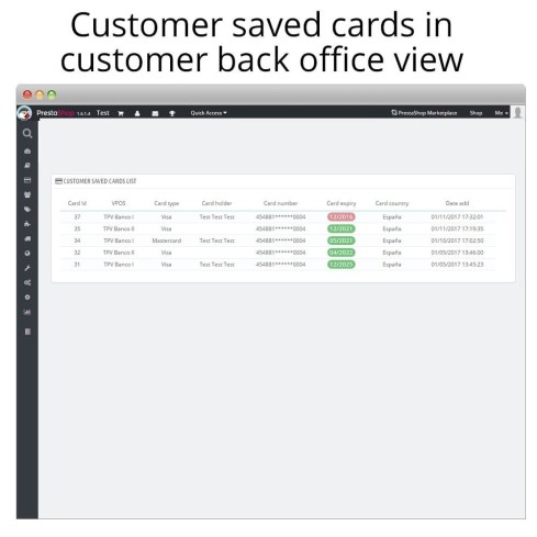 Module Redsys ®* Insite virtual POS card payment and refunds pour PrestaShop