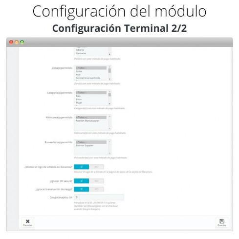 Módulo Pago con tarjeta Banamex para PrestaShop