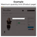 Module Minimum, maximum, multiple units and total cart limits pour PrestaShop