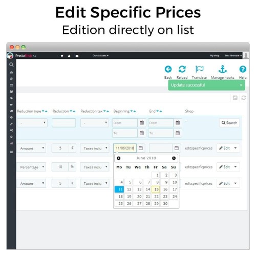 Modulo Modifica prezzi specifici per PrestaShop