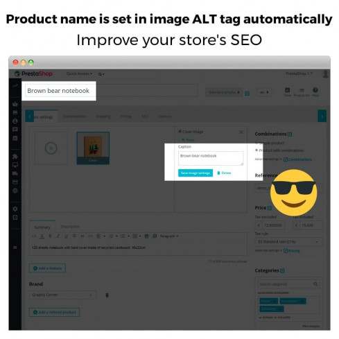 Módulo Etiqueta ALT de imagen automática - SEO en imagen para PrestaShop