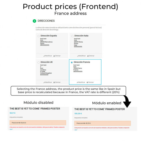Same price (products and shipping) after VAT applied-Modul für PrestaShop