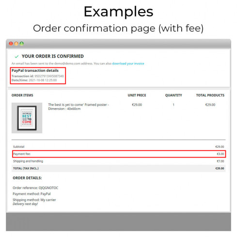 Módulo PayPal Plus (con Recargo/Comisión, Pago con Tarjeta) para PrestaShop