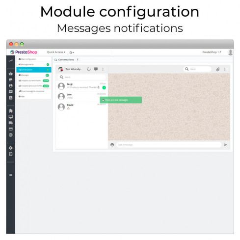 WhatsApp automatic and direct messages module for PrestaShop