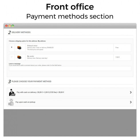 Módulo Pago contra reembolso con comisión/recargo Plus para PrestaShop