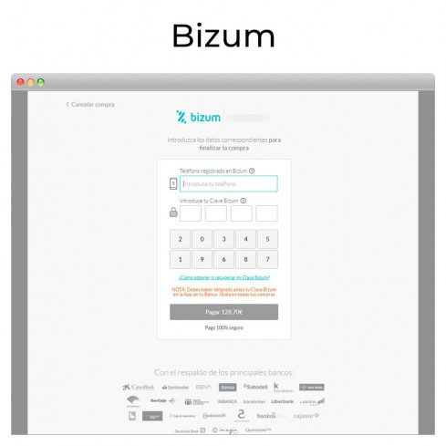 Módulo Pago tarjeta TPV Virtual CECA y devoluciones (y Bizum®*) para PrestaShop