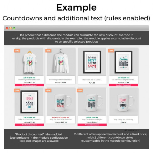 Price increments, discounts and fixed prices module for PrestaShop