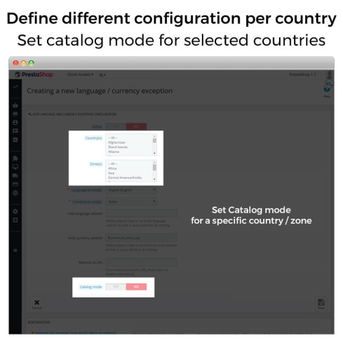 Moduł Auto Change Country, Language And Currency Geolocation dla PrestaShop