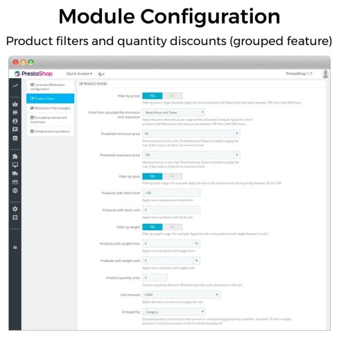 Moduł Price increments, discounts and fixed prices dla PrestaShop