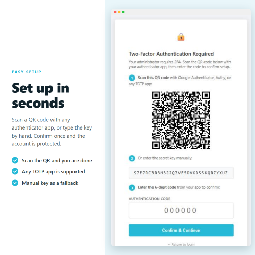 Two-Factor Authentication (2FA): Secure Back Office Login module for PrestaShop