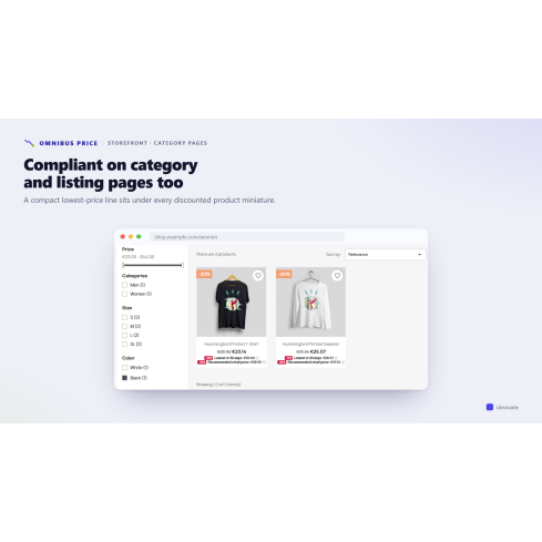 Módulo Omnibus Price - Precio mínimo de los últimos 30 días para PrestaShop