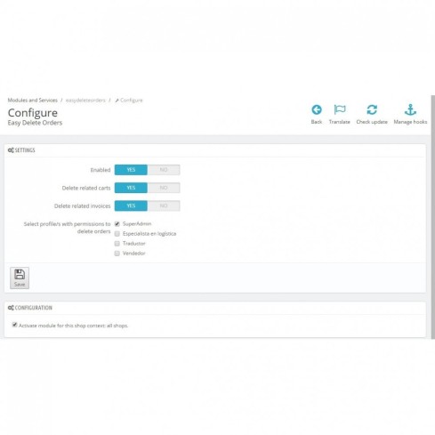 Módulo Borrar pedidos plus - Elimina pedidos fácilmente para PrestaShop