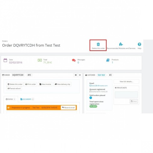 Módulo Borrar pedidos plus - Elimina pedidos fácilmente para PrestaShop