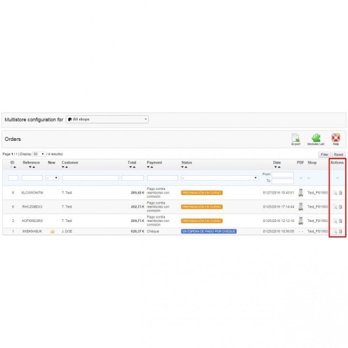 Módulo Borrar pedidos plus - Elimina pedidos fácilmente para PrestaShop