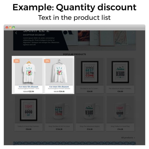Modulo Aumenti di prezzo, sconti e prezzi fissi per PrestaShop