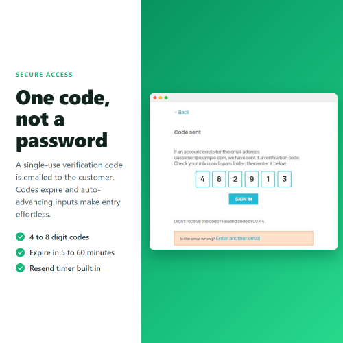 Module Passwordless Login: sign in with an email OTP code pour PrestaShop