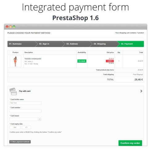 Manual Credit Card Processing - Offline payment module for PrestaShop