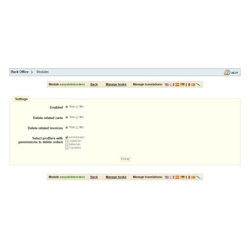 Módulo Borrar pedidos plus - Elimina pedidos fácilmente para PrestaShop