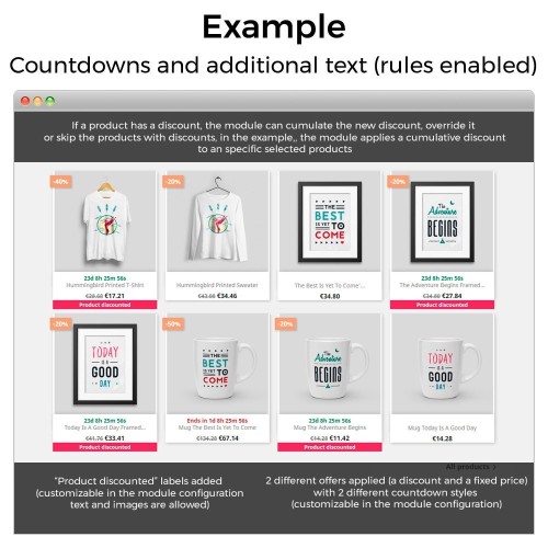 Module Augmentations de prix, remises et prix fixes pour PrestaShop