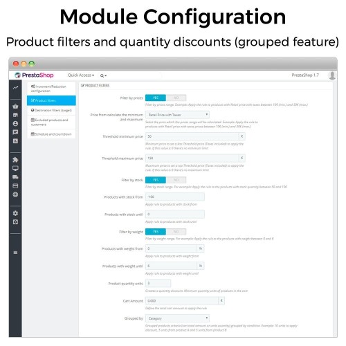 Moduł Price increments, discounts and fixed prices dla PrestaShop