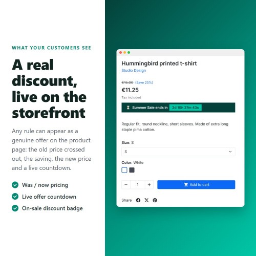 Price increments, discounts, quantity discounts and fixed prices module for PrestaShop