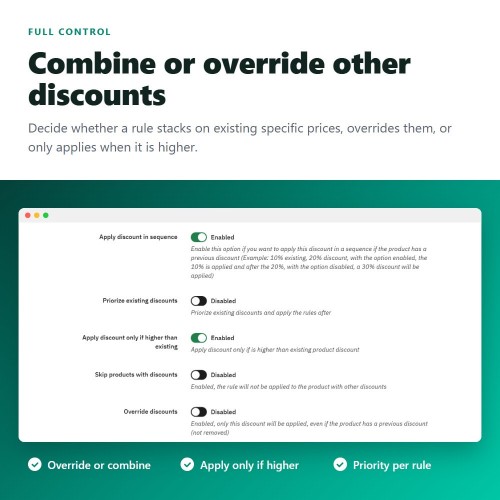 Modulo Aumenti di prezzo, sconti, sconti per quantità e prezzi fissi per PrestaShop