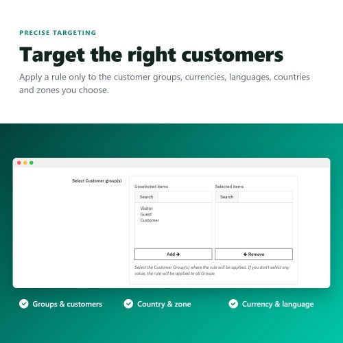 Module Augmentations de prix, remises, remises sur quantité et prix fixes pour PrestaShop
