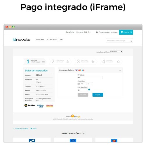 Módulo BBVA TPV Redsys ®* (Bizum ®*, Devoluciones, Pago un Click) para PrestaShop