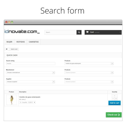 Modulo Quick Cash for B2B - The fastest way to place an order per PrestaShop