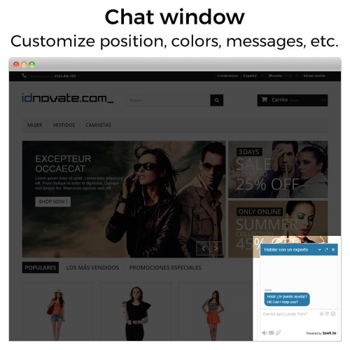 Module Tawk.to - The Best Free Livechat - Multilanguage pour PrestaShop