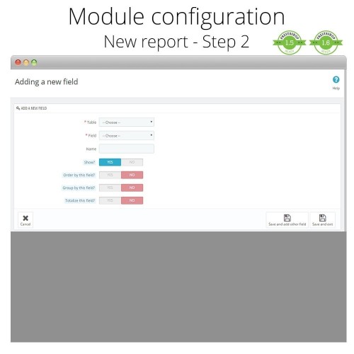 Moduł Advanced reports dla PrestaShop