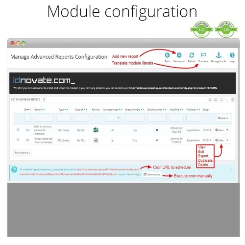 Moduł Advanced reports dla PrestaShop