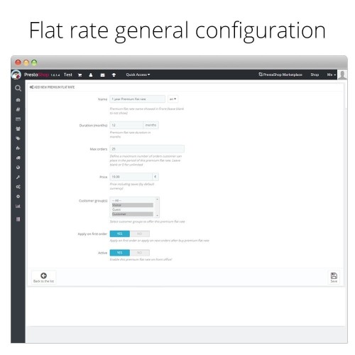 Shipping Premium flat rate and discounts-Modul für PrestaShop