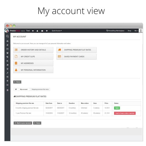 Shipping Premium flat rate and discounts-Modul für PrestaShop