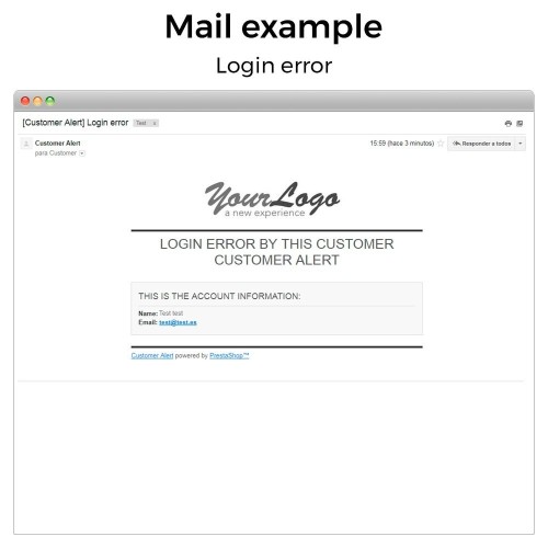 Get email when customer register or login-Modul für PrestaShop