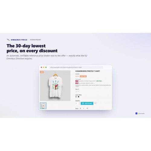 Modulo Omnibus Price - Lowest price in 30 days per PrestaShop