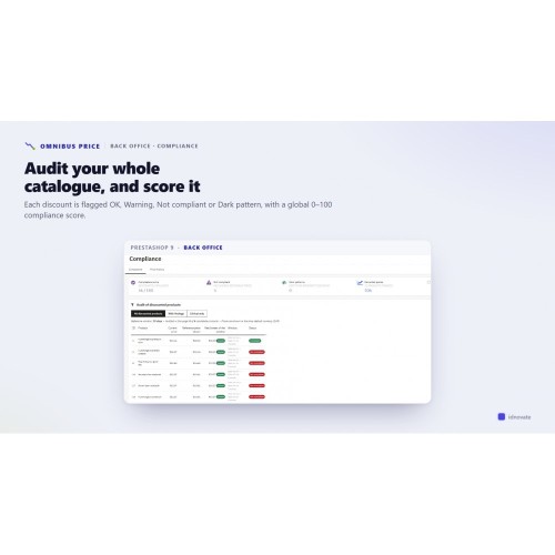 Modulo Omnibus Price - Lowest price in 30 days per PrestaShop